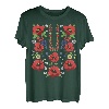 Rote Mohnblumen, Ukraine, niedliches Blumenmuster, ukrainischer Vyshyvanka-Stil T-Shirt