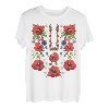 Rote Mohnblumen, Ukraine, niedliches Blumenmuster, ukrainischer Vyshyvanka-Stil T-Shirt