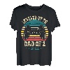 Papa ist wieder auf Dad of 2 aufgestiegen Dad Level freigeschaltet 2023 T-Shirt