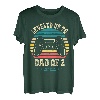 Papa ist wieder auf Dad of 2 aufgestiegen Dad Level freigeschaltet 2023 T-Shirt