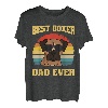 Deutscher Boxer Hund Welpe Retro Papa Vater Dad T-Shirt