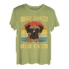 Deutscher Boxer Hund Welpe Retro Papa Vater Dad T-Shirt