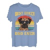 Deutscher Boxer Hund Welpe Retro Papa Vater Dad T-Shirt