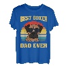 Deutscher Boxer Hund Welpe Retro Papa Vater Dad T-Shirt