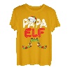 Herren Papa Elf Kostüm Familien Outfit Weihnachten Papa Pyjama Xmas T-Shirt