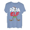 Herren Papa Elf Kostüm Familien Outfit Weihnachten Papa Pyjama Xmas T-Shirt