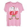 Herren Papa Elf Kostüm Familien Outfit Weihnachten Papa Pyjama Xmas T-Shirt