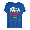Herren Papa Elf Kostüm Familien Outfit Weihnachten Papa Pyjama Xmas T-Shirt