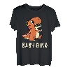 Kinder 6 Jahre Junge/Mädchen Baby Dino T-Shirt