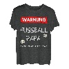 Herren Warnung Lauter Hapfox Spruch Vater Geschenk Fußball T-Shirt