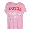 Herren Warnung Lauter Hapfox Spruch Vater Geschenk Fußball T-Shirt