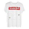 Herren Warnung Lauter Hapfox Spruch Vater Geschenk Fußball T-Shirt
