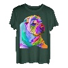 Shar Pei Pop Art buntes Porträt für Hundebesitzer T-Shirt