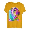 Shar Pei Pop Art buntes Porträt für Hundebesitzer T-Shirt