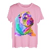 Shar Pei Pop Art buntes Porträt für Hundebesitzer T-Shirt