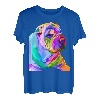 Shar Pei Pop Art buntes Porträt für Hundebesitzer T-Shirt