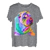 Shar Pei Pop Art buntes Porträt für Hundebesitzer T-Shirt