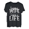 Happy Wife Happy Life lustiges Geschenk für Ehemänner T-Shirt