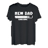 New Dad Loading Gender Reveal Pregnancy Ankündigung T-Shirt