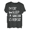 Eat Sleep Soccer Repeat T Shirt Gift For Football Player T-Shirt