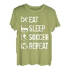 Eat Sleep Soccer Repeat T Shirt Gift For Football Player T-Shirt