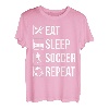 Eat Sleep Soccer Repeat T Shirt Gift For Football Player T-Shirt