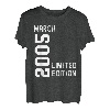 2005 März Limited Edition Happy Birthday Party Funny T-Shirt