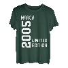 2005 März Limited Edition Happy Birthday Party Funny T-Shirt