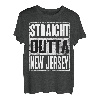 Straight Outta New Jersey Hemd Patriotic New Jersey State T-Shirt