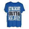 Straight Outta New Jersey Hemd Patriotic New Jersey State T-Shirt