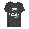 Waiting For Player 3 2023 Loading Schwangerschaft Gamer T-Shirt