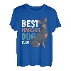 Pinscher Hund Papa zum Vatertag für alle Väter T-Shirt