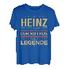 Herren Heinz Vorname Personalisiert Geschenk Papa Vater Männer T-Shirt