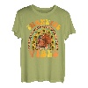 Thankful Vibes Regenbogen Truthahn Herbst Retro Groovy Thanksgiving T-Shirt