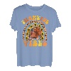 Thankful Vibes Regenbogen Truthahn Herbst Retro Groovy Thanksgiving T-Shirt