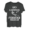 Ski Legenden sind im Februar geboren Geburtstag Jungs Mann T-Shirt