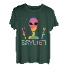 Gay Gaylien Alien LGBTQ Queer Trans Bi Regenbogen CSD Shirt T-Shirt