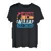 Beware I'm Left Hand Funny Ping Pong Player Retro T-Shirt