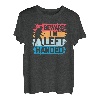 Beware I'm Left Hand Funny Ping Pong Player Retro T-Shirt