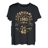 60. Geburtstag Geschenk Mann Mythos Legende Januar 1963 T-Shirt