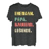 Herren Bauherr Hausbau Ehemann Vater Papa Beruf Geschenk Spruch T-Shirt