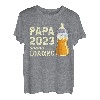 Herren Baby Ankündigung 2023, Babyflasche für Werdenden Papa 2023 T-Shirt