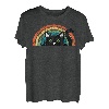 Vintage schwarze Katze Retro für Katzenliebhaber, Katzenmutter, Katzenvater T-Shirt
