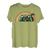 Vintage schwarze Katze Retro für Katzenliebhaber, Katzenmutter, Katzenvater T-Shirt