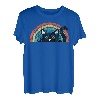 Vintage schwarze Katze Retro für Katzenliebhaber, Katzenmutter, Katzenvater T-Shirt