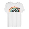 Vintage schwarze Katze Retro für Katzenliebhaber, Katzenmutter, Katzenvater T-Shirt