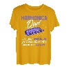 Herren Mundharmonika Shirt Lustige Mundharmonika Papa Mundharmonika T-Shirt