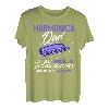 Herren Mundharmonika Shirt Lustige Mundharmonika Papa Mundharmonika T-Shirt