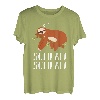 Zum Schlafen Schlafi Faultier Nachthemd Pyjama Schlaf-Anzug T-Shirt