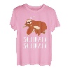 Zum Schlafen Schlafi Faultier Nachthemd Pyjama Schlaf-Anzug T-Shirt